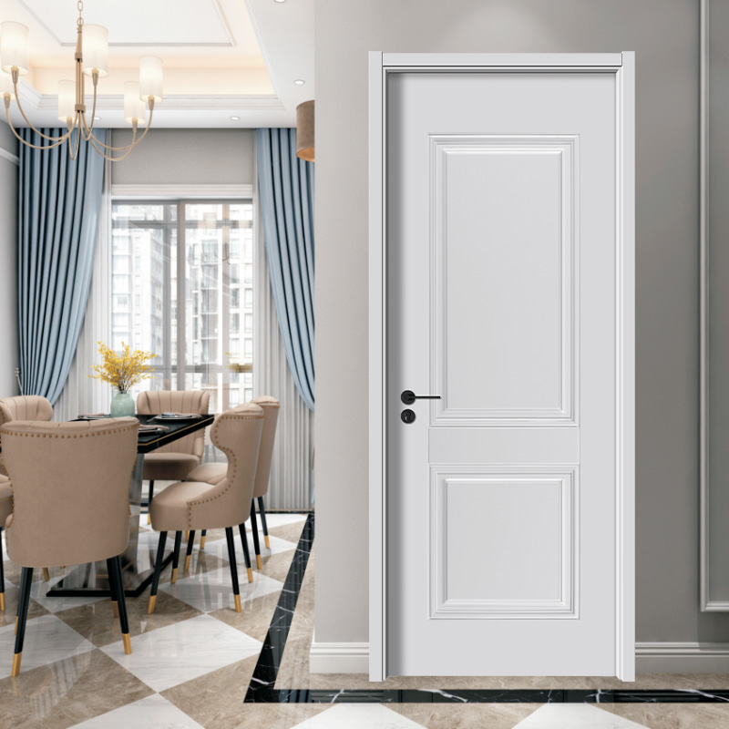 PVC White Painted Teak Board solidus lignum Door